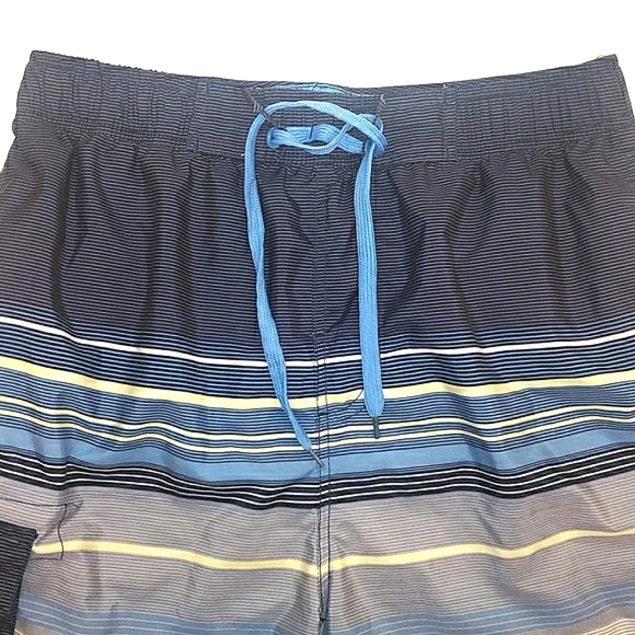 Starting Point Stripe Print Activewear Board Shorts Swim Trunks Small 32" Waist - Picture 3 of 16
